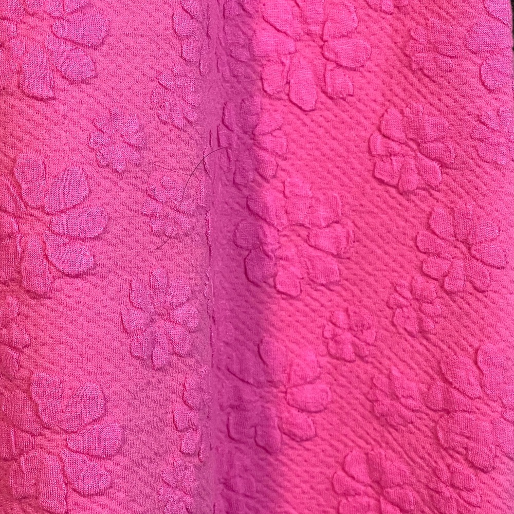 Girls pink embossed flower spaghetti strap dress - Picture 2 of 3